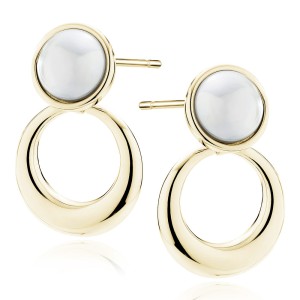 Cercei argint placati cu aur galben DiAmanti Z2187EG-DIA (Argint 925‰ 3,3 g.) Cercei argint placati cu aur galben DiAmanti Z2187EG-DIA (Argint 925‰ 3,3 g.)